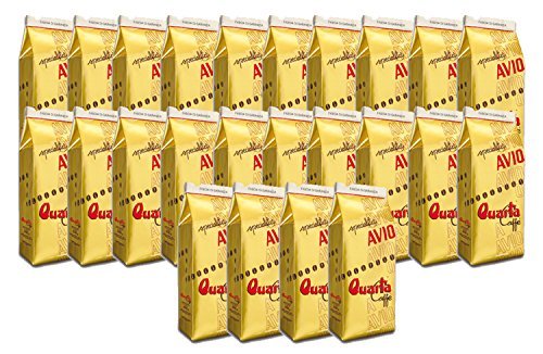 Caffè Quarta Avio Oro Coffee grinded N. 24 Packets, 250g Each. Original Italian Coffee Made in Salento Apulia