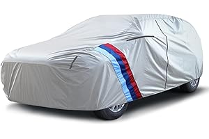 Asasytal Telo Copriauto SUV Garage Copertura Auto Adatto per Esterni Completo Impermeabile e Traspirante con Zip, Interna in Cotone Resistente ad Acqua Polvere Neve Sole Freddo Fit SUV,C4(L480~518 cm)