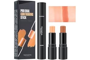 WESMAT Stick contorno 2 in 1, stick evidenziatore, penna correttore contorno testa doppia, penna trucco impermeabile, trucco correttivo (03#)