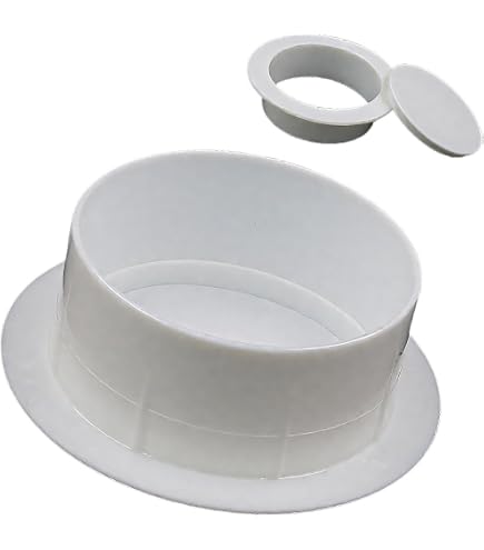 Couvercle D'évent Rond En Plastique Blanc - 70mm - Bouchon Mural Décoratif Pour Cacher Les Trous De Tuyaux (clim, Eau, PVC)