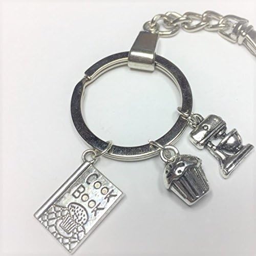 Cooks Key Ring, Key ring for Cook, Gift for Baker, Bakers key ring, Baking Charms, Chef Gift