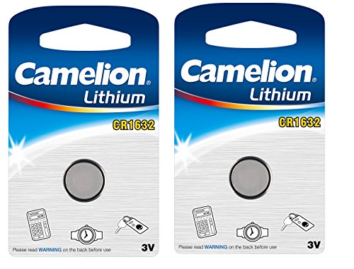2 x Sivitec 1632 CR1632 3V Lithium batteries