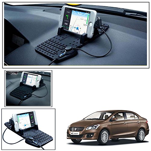 Vheelocityin Car Mobile Holder Pad with Charger Car Cradle with Fast Charging for Maruti Suzuki Ciaz