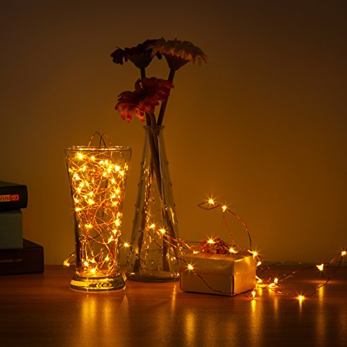 Amir 2.2M 20LEDs Lichterkette, 6er St¨¹ck Lichterkette Stern Kupferdraht Mikro Batteriebetrieben Innenbeleuchtung Deko f¨¹r Weihnachten, Hochzeit, Haus ¨C Warmwei? - 5