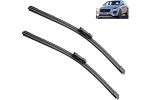 AUTOZONEA Tergicristallo per auto compatibile con Jaguar E-Pace X540 2017-2023 Spazzole tergicristallo anteriori in gomma morbida Tergicristalli per parabrezza automatico 26"+20"