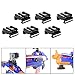 Produktbild Fantaseal® Nerf to Picatinny Konverter Adapter Aluminium Picatinny Rail Adapter für Nerf Gun Nerf Dartblaster Picatinny Rail Adapter 21mm Nerf Blaster Slip-On Picatinny Rails Adapter Nerf Spielzeugpistole Picatinny Adapter Nerf-2-Picatinny Rail Adapter für Befestigung von Standard Militärisce Taktische Ausrüstungen wie Scope, LED-Blitzlicht, Nachtsichtgerät und andere Picatinny Typ Gear, - 6 Stücke