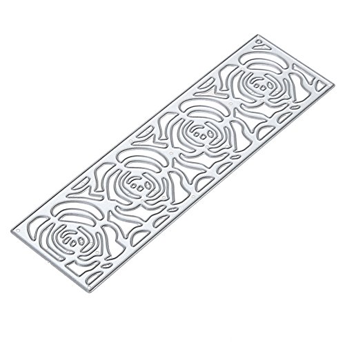Amazingdeal365 Roserahmen Metall Form Schablonen Schneiden DIY Dekor Sammelalbum Karten Buchzeichen Lesezeichen als Geschenk für Freunde Geburtstag Kinder,Kindergarten Hobby Schule Handarbeit Unterricht usw. Ein tolles Geschenk! - 7