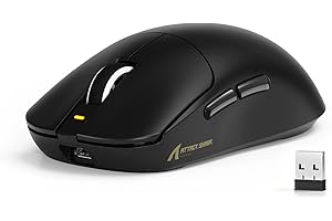 MAMBASNAKE X Attack Shark X8SE 55g Ratón inalámbrico ultraligero 25000 DPI, sensor PAW3311, trimodo BT/2,4G/USB-C, 80M clics, 40G aceleración, 500mAh, controlador web