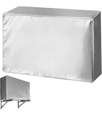 Couvercle de Climatiseur Extérieur, Housse Climatiseur Poussière Anti Neige, Housse Pompe a Chaleur Couverture pour Climatiseur D'extérieur Imperméable Résistant Au Soleil, 96 x 40 x 70 cm