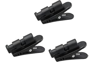ELITECRAN 3 PCS Clip per Cavo Auricolare, Morsetto per Cavo Auricolari Ruotabile a 360°, Morsetti in Plastica per Cuffie Cablate, Clip per Abbigliamento per Cavo Cuffie, Clip di Montaggio per Fili per Cuffie