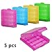 Produktbild LAAT 5 Stück Akkubox Batterie Case Transportbox Batteriebox Aufbewahrungsbox zum Schutz Akku für Mignon AA + Micro AAA Baterie Zufällige Farbe