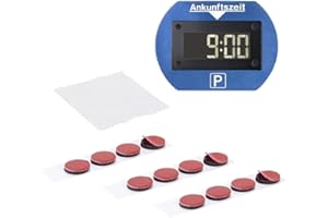 WHFGSOM 12 Stück Klebepad doppelseitige Klebende Pad kompatibel mit Needit Park Lite 1411/Park Lite One Auto Parkscheibe (Klebepads und Reinigungstuch Set)