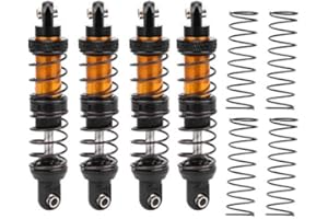 VGEBY Amortiguador de amortiguadores de Coche RC, 70 mm-120 mm, Duradero, Estable, Control Remoto de Metal, suspensión de Aceite para vehículos, Amortiguador Apto para CC01 RC Toy (70mm)