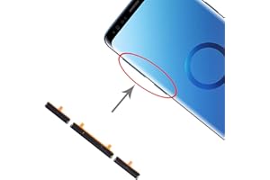 generale KIT TASTI (NERO) ESTERNI LATERALI TASTINO ACCENSIONE power ON OFF + PULSANTE controllo VOLUME side keys COMPATIBILE Per Samsung Galaxy S9 G960 S9+ G965