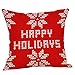 Produktbild saymany 45cm Kissenbezug Merry Christmas Decoration Sofa Cover Bettwäsche Weihnachten Deko Kissen
