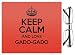 Produktbild Rot Keep Calm und Love Gado-Gado Objektiv Reinigungstuch Farbe 2490