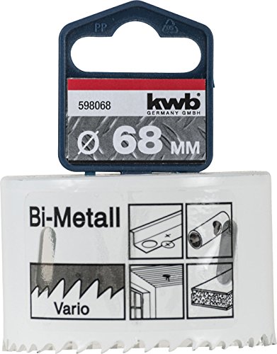 kwb Ø 68 mm Lochsäge HSS-Bi-Metall 598068 (Vario-Zahnung, 8% Cobalt, hohe Rundlaufgenauigkeit)