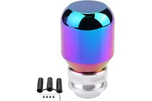 Fydun Auto Schaltknauf Universal Metall Modifikation Manueller Schalthebel Schalthebelhebel Mit 3 Kunststoff Adaptern (Farbe)