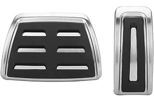 SUUONEE Pedale per auto, coperture per pedali automatici per auto in acciaio inossidabile 2 pezzi adatte per A1