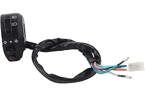 KEENSO Interruttore manubrio moto 7/8 "Manopola comando clacson Interruttore indicatore direzione luce alto/basso Interruttore sinistro 22mm