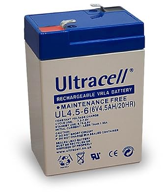 Wentronic Batterie 6V 4.5ah ULTRACELL ANATEC SECOURS Faible Décharge 4AH