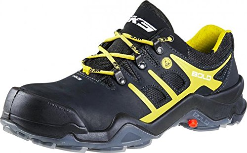 HKS Targa 8 TP S3 SRC ESD Sicherheitsschuhe Schwarz/Gelb 42 Schwarz/Gelb