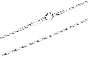 Casxyue Collana Argento 925 Donna Uomo Catenina Argento 40/45/50/55/60/65/70/75cm Catena Serpente/Catena Cuban/Catena a Maglia Veneziana Gioielli Regalo Compleanno Natale