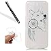Produktbild Huawei P10 HandyHülle,Huawei P10 Silikon Hülle,Leeook Hülle TPU Case Schutzhülle Silikon Crystal Kirstall Clear Case Durchsichtig Cool Wolf Traumfänger Malerei Muster Transparent Silikon Schutzhülle Hülle Cover Abdeckung Etui TPU Bumper Schale für Huawei P10 + 1 x Schwarz Eingabestift-Wolf Traumfänger