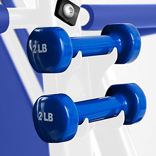 Klarfit Pacemaker FX5 Laufband Heimtrainer (1,5 PS, 12 km/h, Massagegerät, Sit Up Bank, Trainingscomputer, 12 Programme, Lautsprecher, AUX-IN, zusammenklappbar) verschiedene Farben - 8