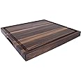 Large Cutting Board from North American Walnut - A Butcher Block with Juice Groove for Easy Cutting of Meat and Juicy Veggies - Walnut Chopping Board - 20x16x1.5 inches