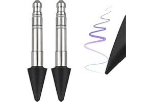 REEYEAR Penna sottile a 2 punte (2 pezzi) di ricambio adatta per Surface Slim Pen 2, sensibilità in tempo reale Pennini di ricambio adatti per Surface Pro 8/Surface Pro X/Surface Laptop Studio/Surface Duo 2
