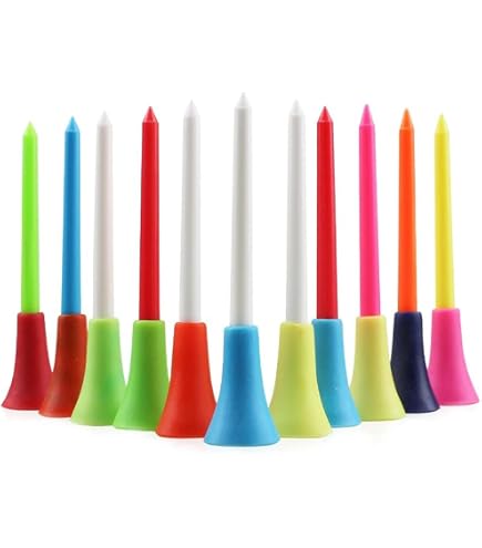 120 Stück Golf-Tees Aus Kunststoff, 36 Mm, In 4 Farben - Langlebig & Reibungsarm