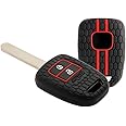 Keycare® Silicone Key Cover Compatible for WR-V, City, Jazz, Amaze 2014+ Models (Black)