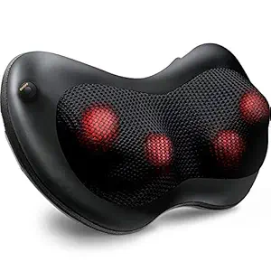 Dr Physio USA Shiatsu Cushion Full Body Neck Massager Machine (Black)