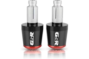 RESKIO 7/8 "22mm pour Suzuki GSR 400 2008-2012 GSR 600 2006-2011 GSR 750 2011-2018 Embout De Guidon De Moto Embout De Guidon Embout De Guidon (Color : Black-Red)