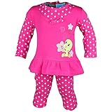 baby tweety bird looney tunes pictures Leggins und Kleid Tweety Baby Set Leggins Tunika 2in1-Look pink/rosa M19 (80, pink)