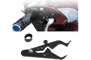 ENTATIAL Motorrad Tempomat, Motorcycle Cruise Control,Assist Cruise Control Clamp with Silicone Throttle Lock Cruise Steel Handlebar Control Assist Tool for Motorcycle Motorbike Scooters(Black)