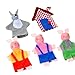Produktbild vovo SpielzeugVovotrade 5PCS Drei Kleine Schweine und Wolf Fingerpuppen Handpuppen Weihnachtsgeschenke für Kinder Kinder Spielen Lernen Story Toy (Mehrfarbig)
