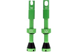 Peaty's X Chris King MK2 Válvulas sin cámara Presta – Llave de Radio integrada y Tapas de extracción de núcleo de válvula, Bicicleta de montaña, Carretera y Grava, Compatible con Inserto, Aluminio