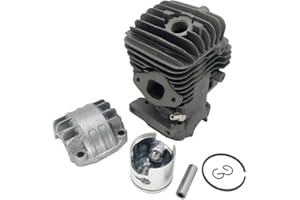 Luxuypon Kit pistone cilindro da 34 mm compatibile con motosega Zenoah G2500 2500 25cc 25.4cc