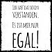 Produktbild how about tee - schon verstanden. Es ist mir nur egal - stylischer Kühlschrank Magnet mit lustigem Spruch-Motiv - zur Dekoration oder als Geschenk
