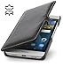 Produktbild StilGut Book Type Case mit Clip, Hülle aus Leder für Huawei P8 lite, Schwarz
