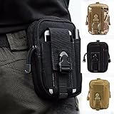 CAMTOA Tactical Hüfttasche Gürteltasche Handytasche, Mode Multifunktionale Kit Bag Beutel für Camping Wandern Outdoor Schwarz
