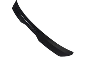 Yctze Becquet de Toit de Lunette Arrière Déflecteur de Visière Spoilers Universels Becquet de Lunette Arrière Universel Déflecteur de Toit de Lunette Arrière Becquet Supérieur (Noir brillant)