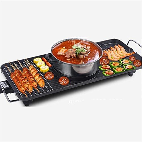 Home Smoke-free Non-stick Bakeware Electric FRY baked Grill Pan,Multifunction Barbecue machine Electric baking pan 2000W 68*28cm