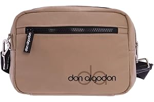 DON ALGODON - Bolso bandolera mujer - Bolso mujer - Bolsos bandolera mujer - Bolsos de mujer con cremalleras exterior - Bandolera Zaira de Nylon