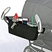 Zicac Waterproof Oxford Metal Frame Multi Function Insulated Cargo Bottle Bin Zippered Hanging Pouch Pockets Pram Hanging Pallet Pushchair Buggies Stroller Caddy Handlebar Organizer
