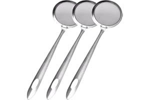 RAOPUZI ÉCumoire Passoire En Acier Inoxydable | RéCupéRateur Et éGouttoir |Fente En Acier Inoxydable 304 Avec PoignéE Ergonomique Vide, Prise En Main Confortable Design Passoire Louche Pour Cuisine