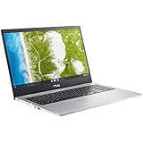 ASUS Chromebook CX1 (CX1500) 15.6" HD Laptop (Celeron N4500, 4 GB RAM, 64 GB eMMC, Chrome OS), Silver