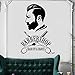 Produktbild Chellonm Barbershop Wandaufkleber Barber Shop Fenster Aufkleber Barber'S Logo Wandbild Friseursalon Decor Abnehmbare Vinyl Hair Cut Aufkleber 57 * 83 Cm
